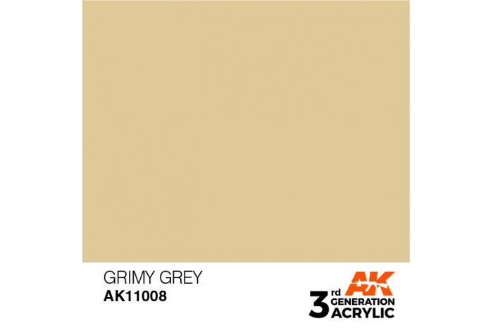 008: Grimy Grey (17ml) - acryl
