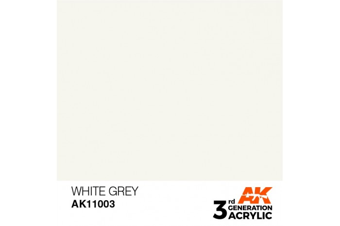 003: White Grey (17ml) - acryl