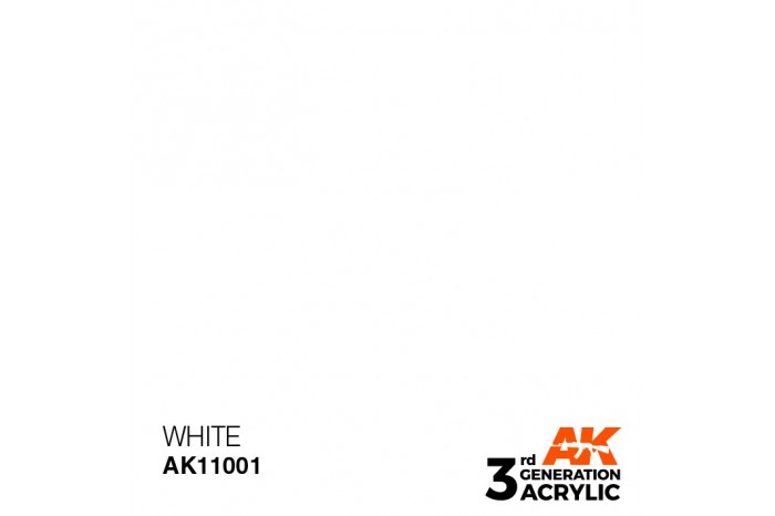 001: White (17ml) - acryl