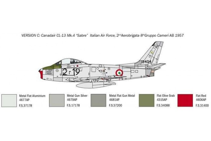 Model Kit letadlo 2799 - F-86E “Sabre” (1:48)