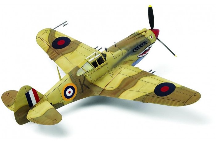 Model Kit letadlo 12235 - TOMAHAWK IIB "ACE OF AFRICAN FRONT" :LE (1:48)