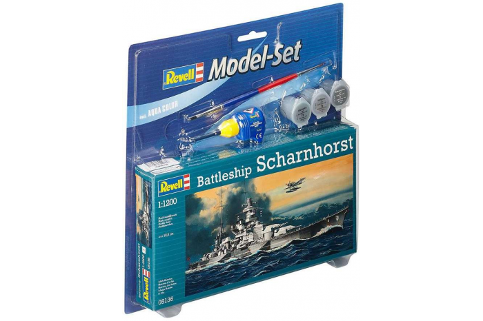 ModelSet loď 65136 - Model Set Battleship Scharnhorst (1:1200)