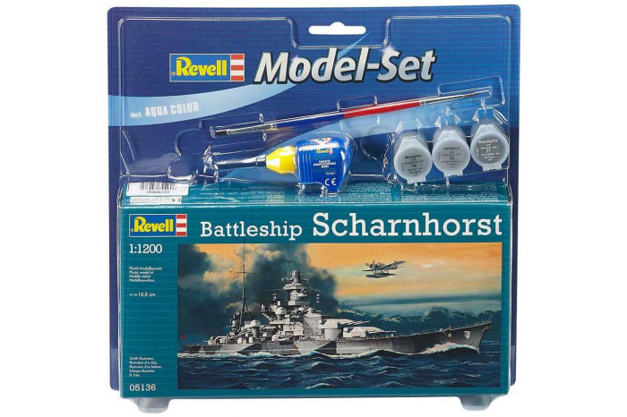 ModelSet loď 65136 - Model Set Battleship Scharnhorst (1:1200)