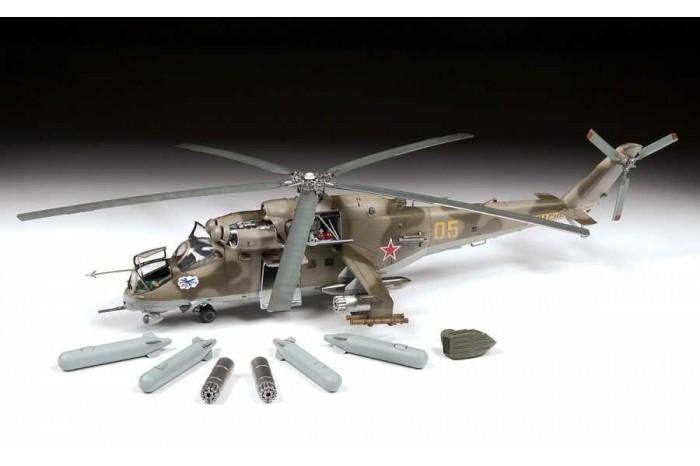 Model Kit vrtulník 4823 - MIL-Mi 24 V/VP (1:48)