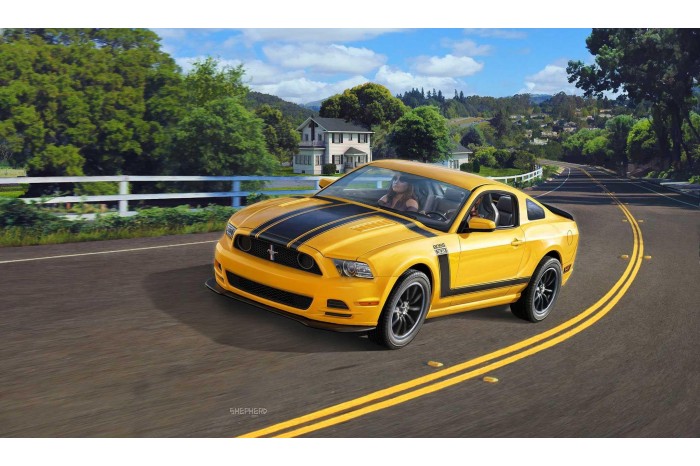 Plastic ModelKit auto 07652 - 2013 Ford Mustang Boss 302 (1:25)