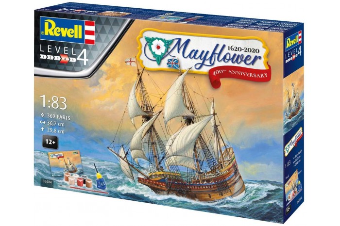Gift-Set loď 05684 - Mayflower 400th Anniversary (1:83)