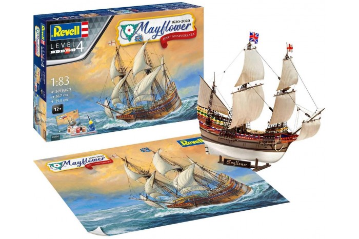 Gift-Set loď 05684 - Mayflower 400th Anniversary (1:83)