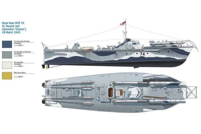 Model Kit loď 5624 - Vosper MTB 74 with crew (1:35)