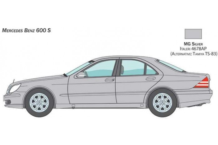Model Kit auto 3638 - Mercedes Benz 600S  (1:24)