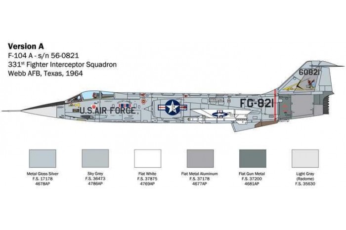 Model Kit letadlo 2515 - F-104 A/C Starfighter (1:32)