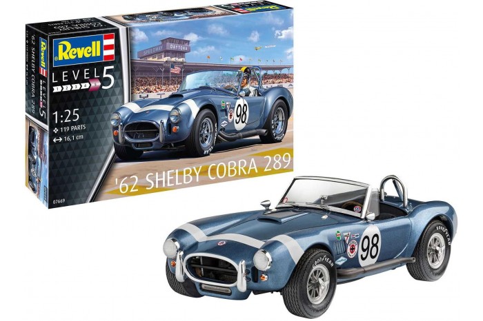 Plastic ModelKit auto 07669 - '62 Shelby Cobra 289 (1:25)