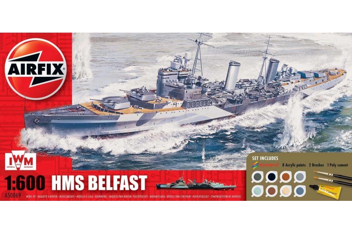 Gift Set loď A50069 - HMS Belfast (1:600)
