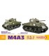 Model Kit tank 75055 - M4A3 105mm Howitzer Tank / M4A3(75)W (2 in 1) (1:6)