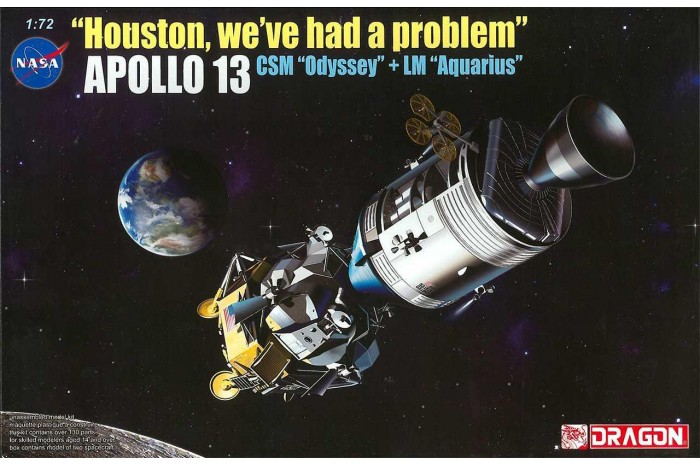 Model Kit vesmír 11020 - Apollo 13 Command & Service Module & Lunar Module (1:72)