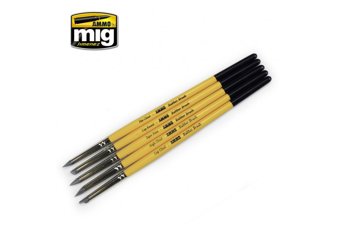 Sada gumových štětců (RUBBER BRUSH SET) - 7606