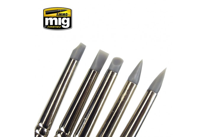Sada gumových štětců (RUBBER BRUSH SET) - 7606
