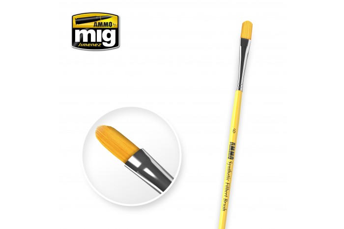 6 SYNTETIC FILBERT BRUSH - 8596