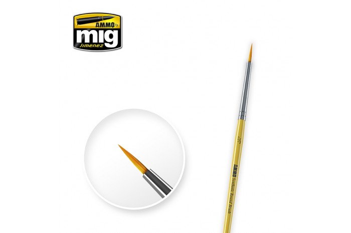 3/0 SYNTETIC ROUND BRUSH - 8611