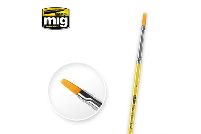 4 SYNTETIC FLAT BRUSH - 8620