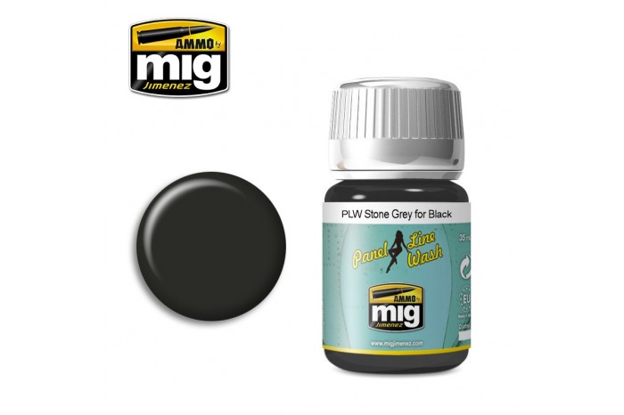 STONE GRAY FOR BLACK (Panel Line Wash) - 1615