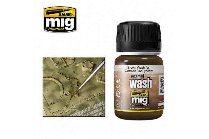 BROWN WASH FOR GERMAN DARK YELLOW  - 1000