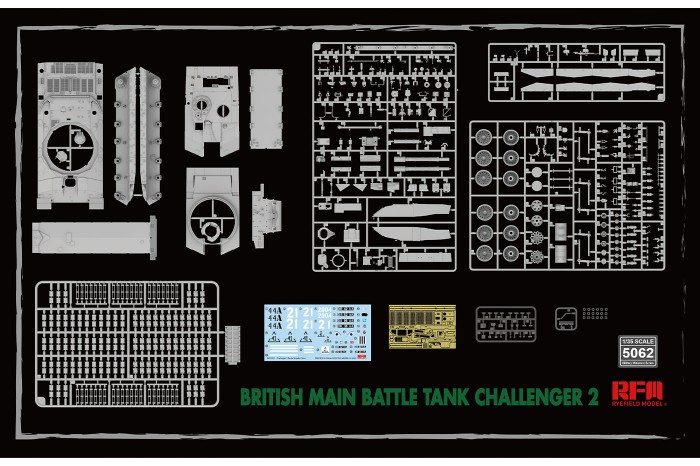 British Challenger 2 w/workable track links (1:35) - 5062