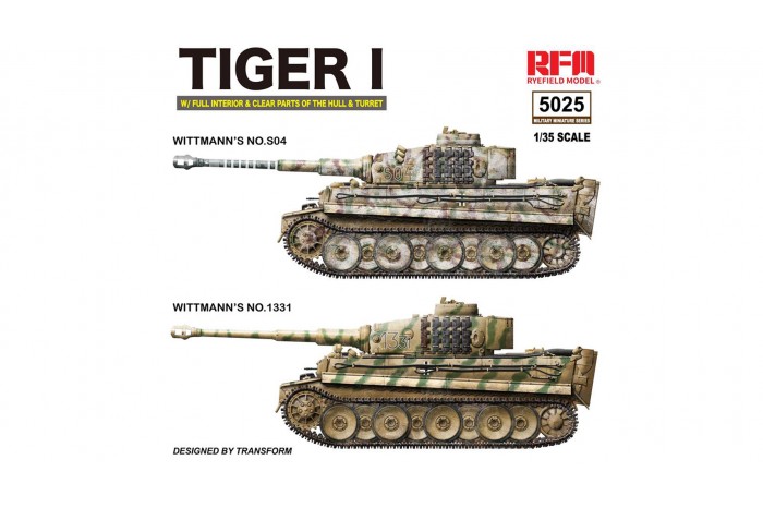 Tiger I "Witmann's Tiger" w/ full interior - Clear Edition (1:35) - 5025