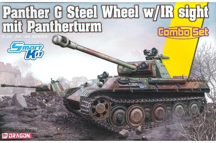 Model Kit tank 6941 - Panther Ausf.G Late Production (Steel Wheel) mit Pantherturm (1:35)