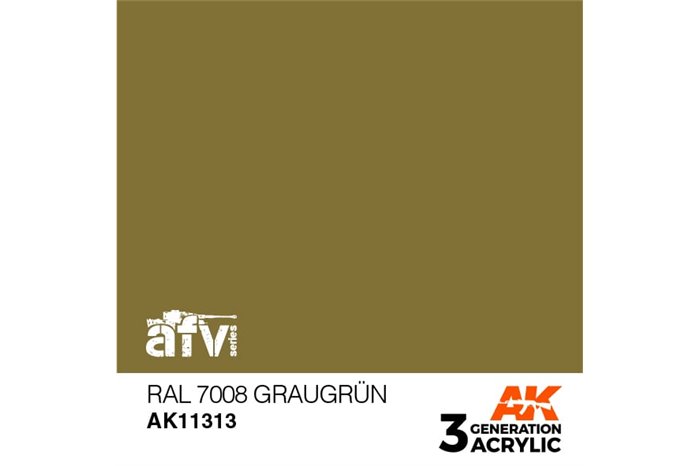 313: RAL 7008 Graugrün (17ml) - acryl