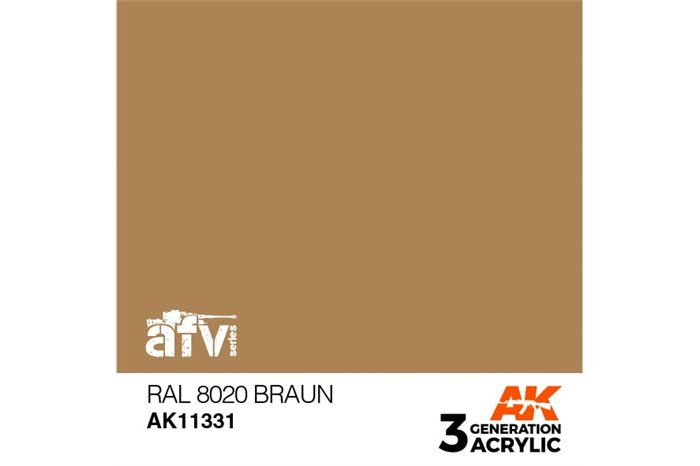 331: RAL 8020 Braun (17ml) - acryl