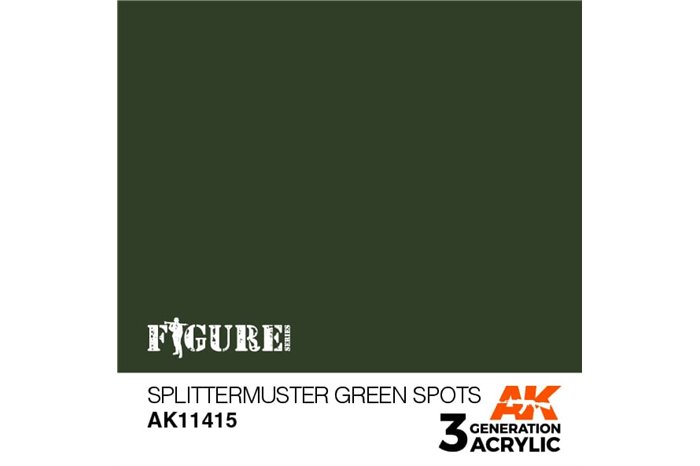 415: Splittermuster Green Spots (17ml) - acryl