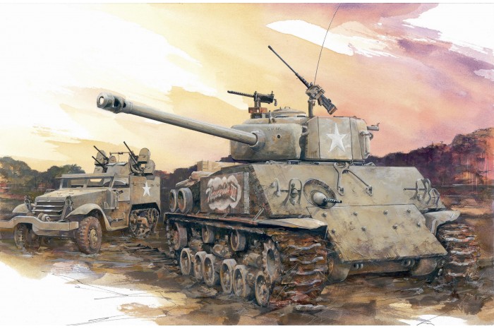 Model Kit tank 7302 - M4A3E8(76)W HVSS (1:72)