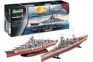 Plastic ModelKit lodě Limited Edition 05174 - Battle Set HMS HOOD vs. BISMARCK - 80th Anniversary (1:700)