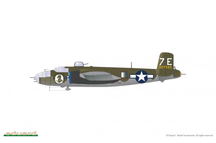 B-25J Mitchell "ANGEL OF MERCY" (1:72) - 2140