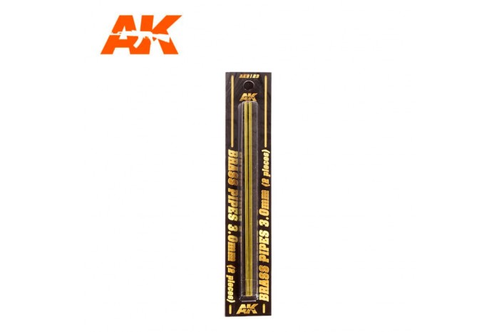 Mosazné trubičky (Brass pipes) 2x3,0mm - 9123