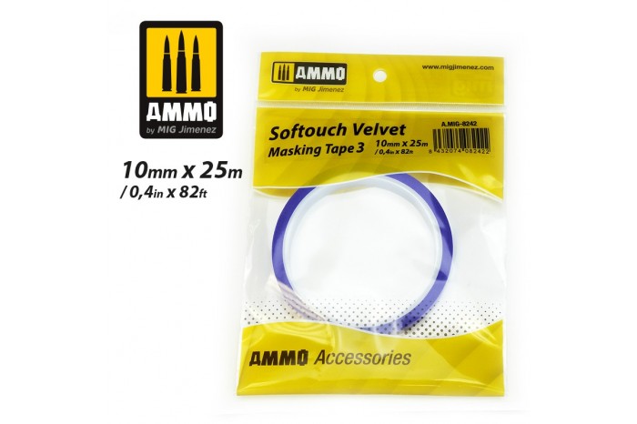 Jemná maskovací páska 10mm (SOFTOUCH VELVET MASKING TAPE) - 8242
