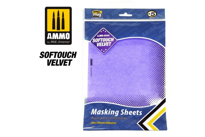Maskovací arch jemný (SOFTOUCH VELVET MASKING SHEET) - 8244