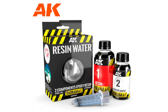 RESIN WATER - 2 COMPONENTS EPOXY RESIN (375ml) - 8043