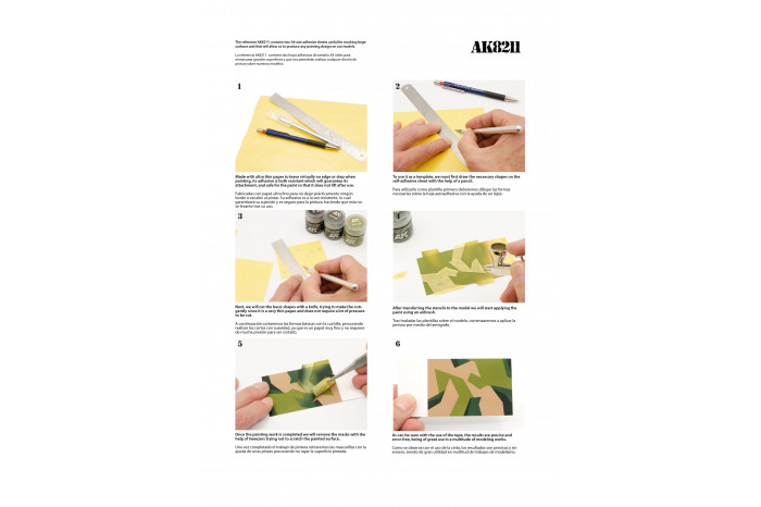 Maskovacie arch A4 - 8211