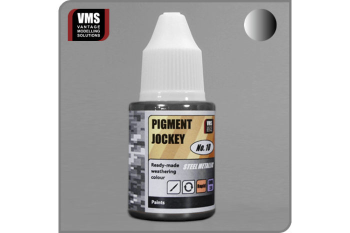 Pigment Jockey 10 - Kovová (Steel Metalic) - PJ10