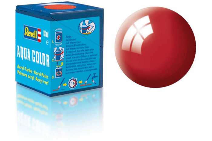 34: lesklá ferrari červená (Ferrari red gloss) - Aqua