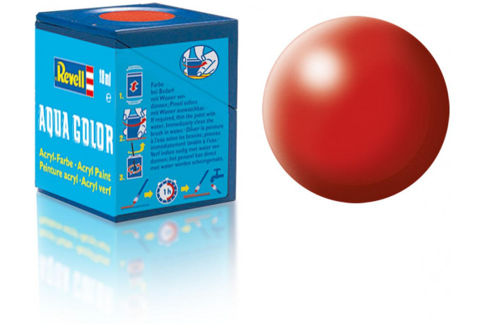 330: hedvábná ohnivě rudá (fiery red silk) - Aqua