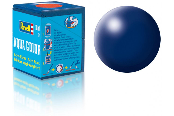 350: hedvábná tmavě modrá (dark blue silk) - Aqua