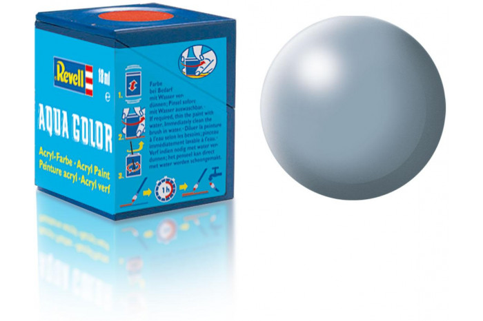 374: hedvábná šedá (grey silk) - Aqua