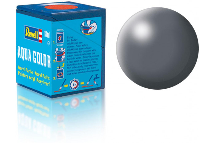 378: hedvábná tmavě šedá (dark grey silk) - Aqua