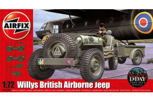 Willys Jeep, Trailer & 6PDR Gun (1:72) - A02339