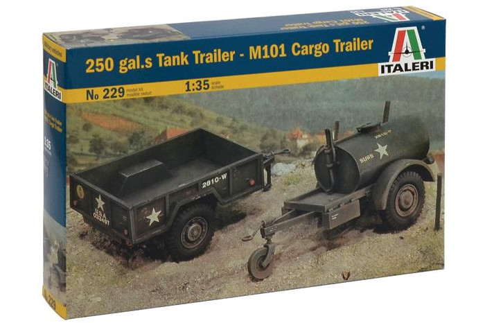 250 GAL.S TANK TRAILER - M101 CARGO TRAILER (1:35) - 0229