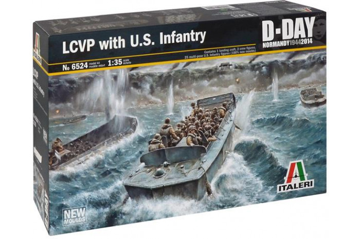 LCVP with US INFANTRY (1:35) - 6524