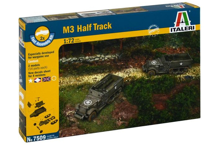 Fast Assembly military 7509 - M3A1 HALF TRACK (1:72)