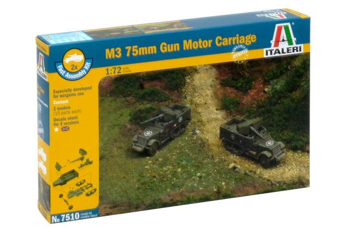 Fast Assembly M3 75mm HALF TRACK (1:72) - 7510